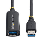 Cable USB tipo a startech 5m · macho - hembra · negro