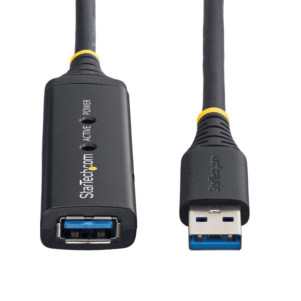 Cable USB tipo a startech 5m · macho - hembra · negro