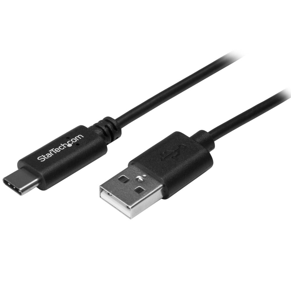 Cable USB tipo c a USB tipo a startech 0.5m · macho - macho · negro