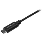 Cable USB tipo c a USB tipo a startech 0.5m · macho - macho · negro