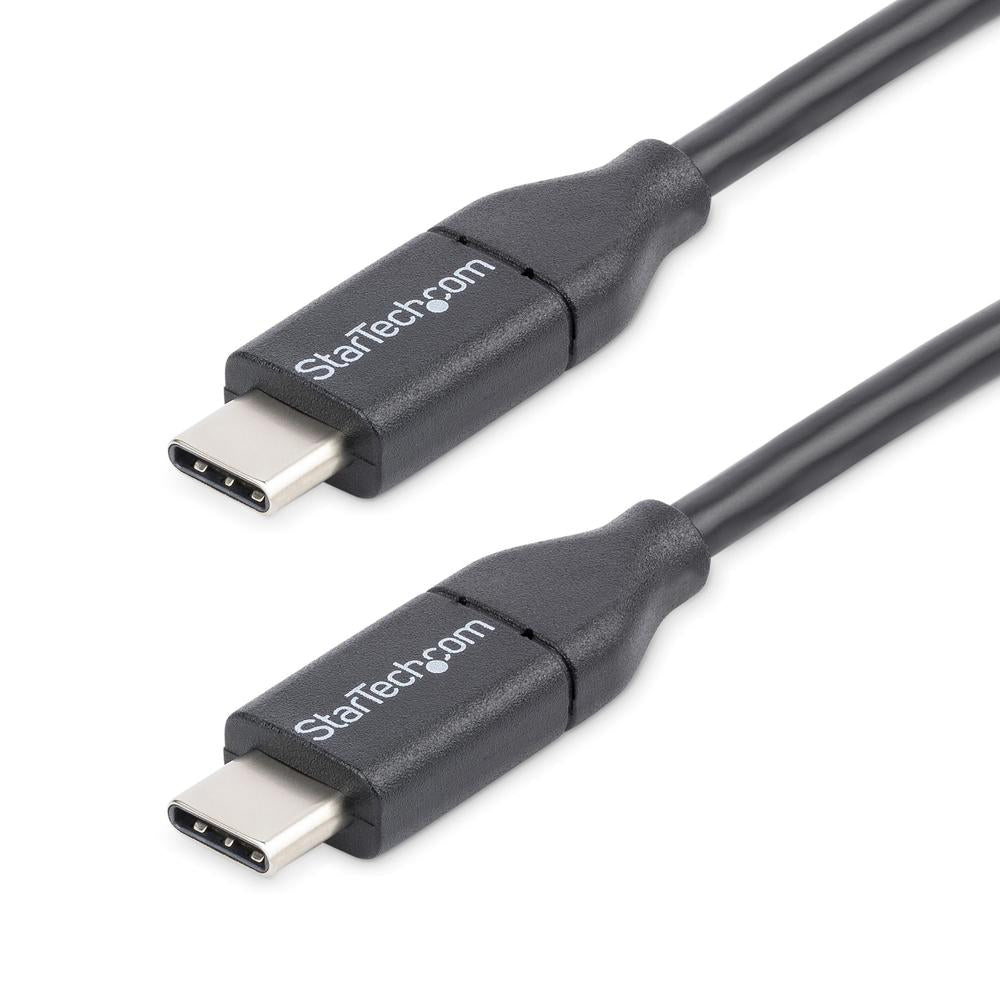 Cable USB tipo c startech 0.5m · macho - macho · negro