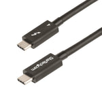 Cable USB tipo c startech 0.5m · macho - macho · negro