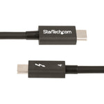 Cable USB tipo c startech 0.5m · macho - macho · negro