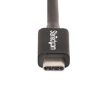 Cable USB tipo c startech 0.5m · macho - macho · negro