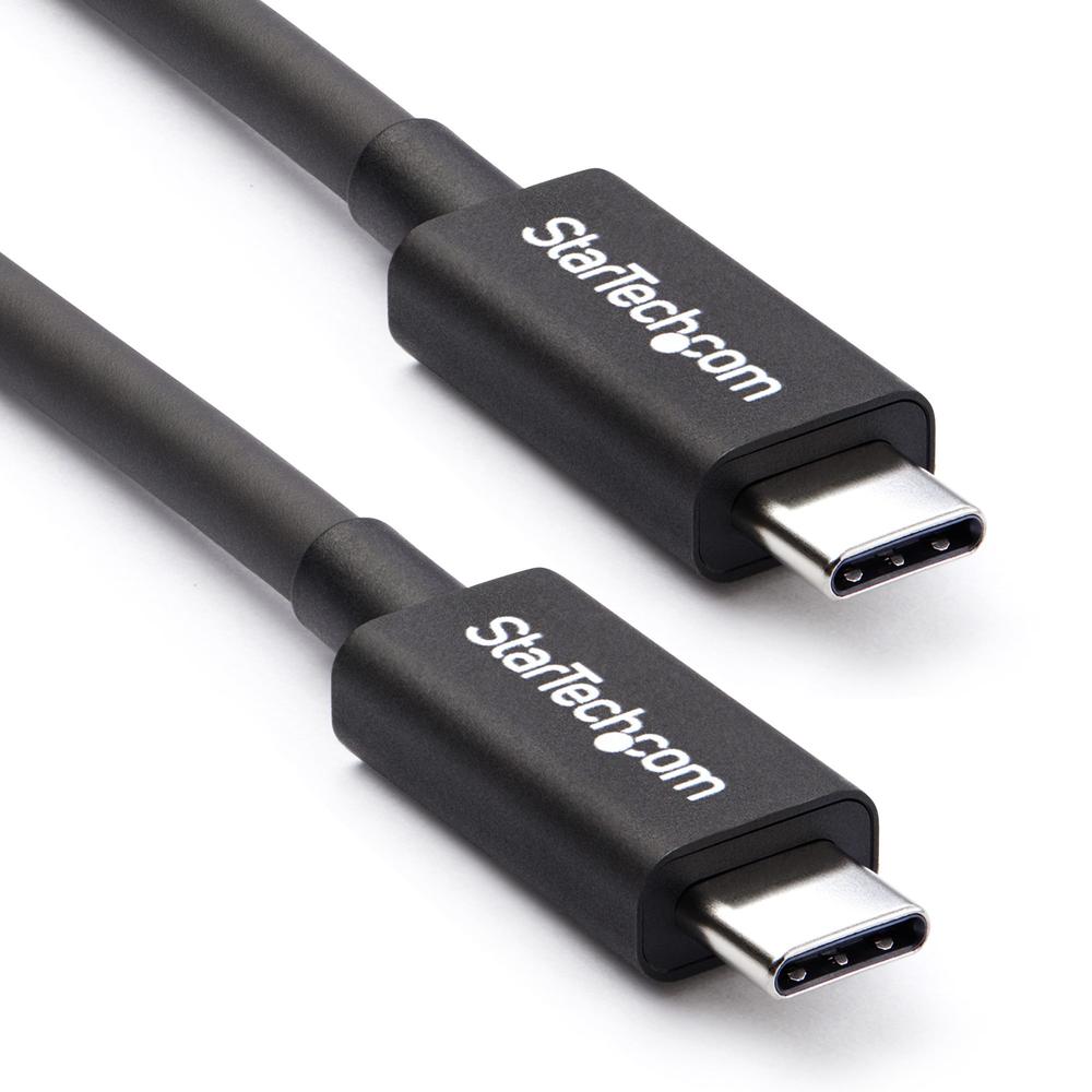 Cable USB tipo c startech 0.5m · macho - macho · negro