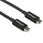 Cable USB tipo c startech 0.8m · macho - macho · negro