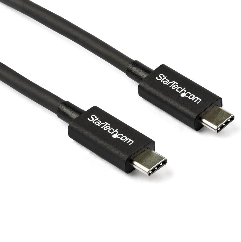Cable USB tipo c startech 0.8m · macho - macho · negro