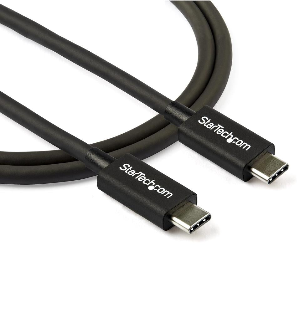 Cable USB tipo c startech 0.8m · macho - macho · negro