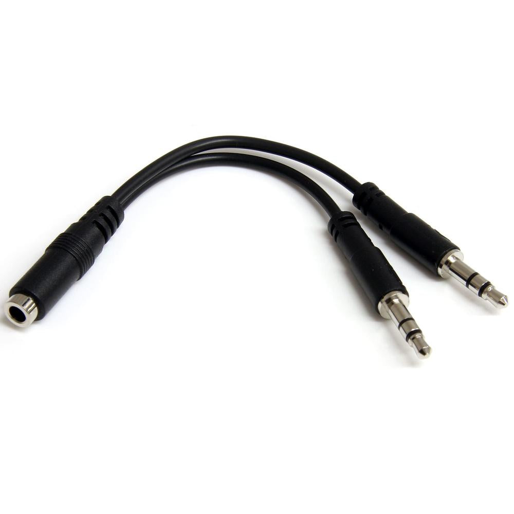 Cable mini jack 3.5mm startech macho - hembra · negro