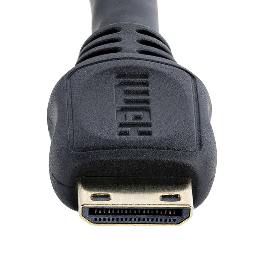 Cable mini HDMI a HDMI startech 0.125m · macho - hembra · negro