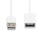 Cable USB tipo a startech · macho hembra · Blanco detalle #blanco