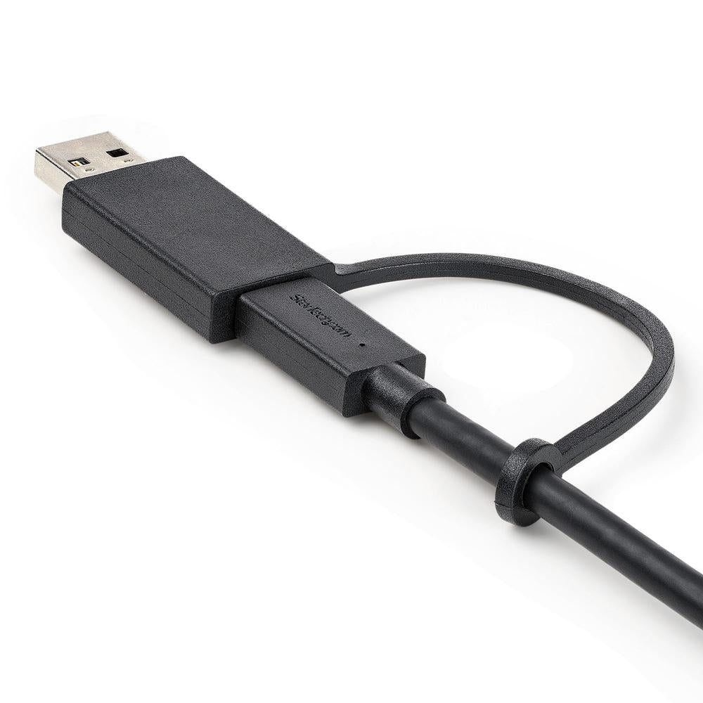 Cable USB tipo c a USB tipoa - USB tipo c startech 1m · macho - macho · negro