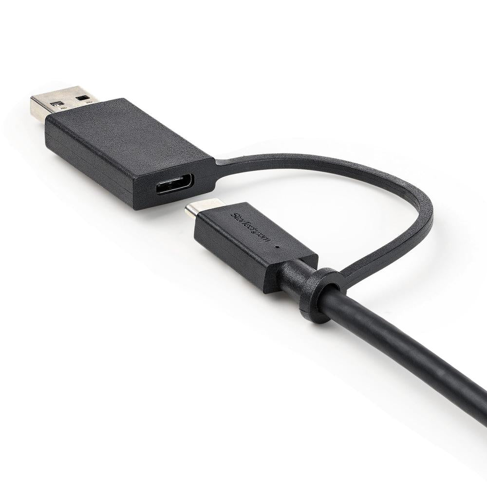 Cable USB tipo c a USB tipoa - USB tipo c startech 1m · macho - macho · negro