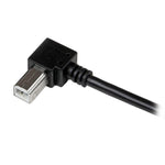 Cable USB tipo a ausb tipo b startech 2m · macho - macho · negro