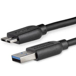 Cable USB tipo a a micro USB tipo b startech 2m · macho - macho · negro