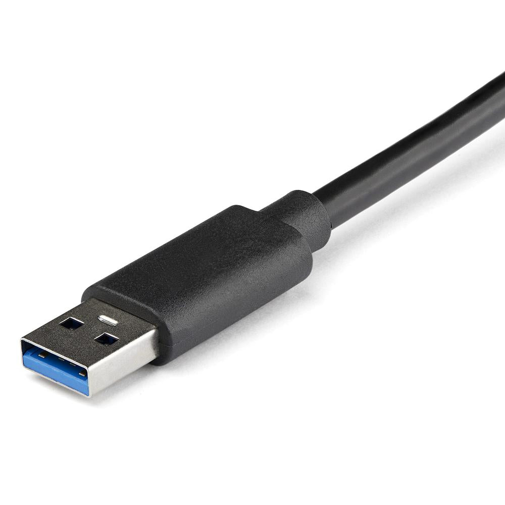Adaptador USB tipo a a 2x RJ45 startech macho - hembra · negro