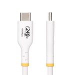 Cable USB tipo c startech 4m · macho - macho · blanco
