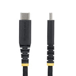 Cable USB tipo c startech 3m · macho - macho · negro trenzado