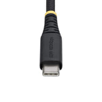 Cable USB tipo c startech 3m · macho - macho · negro trenzado