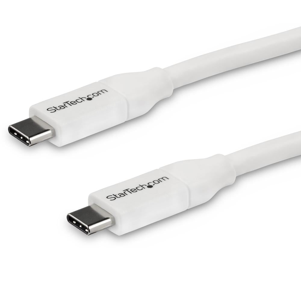 Cable USB tipo c startech 4m · macho - macho · blanco