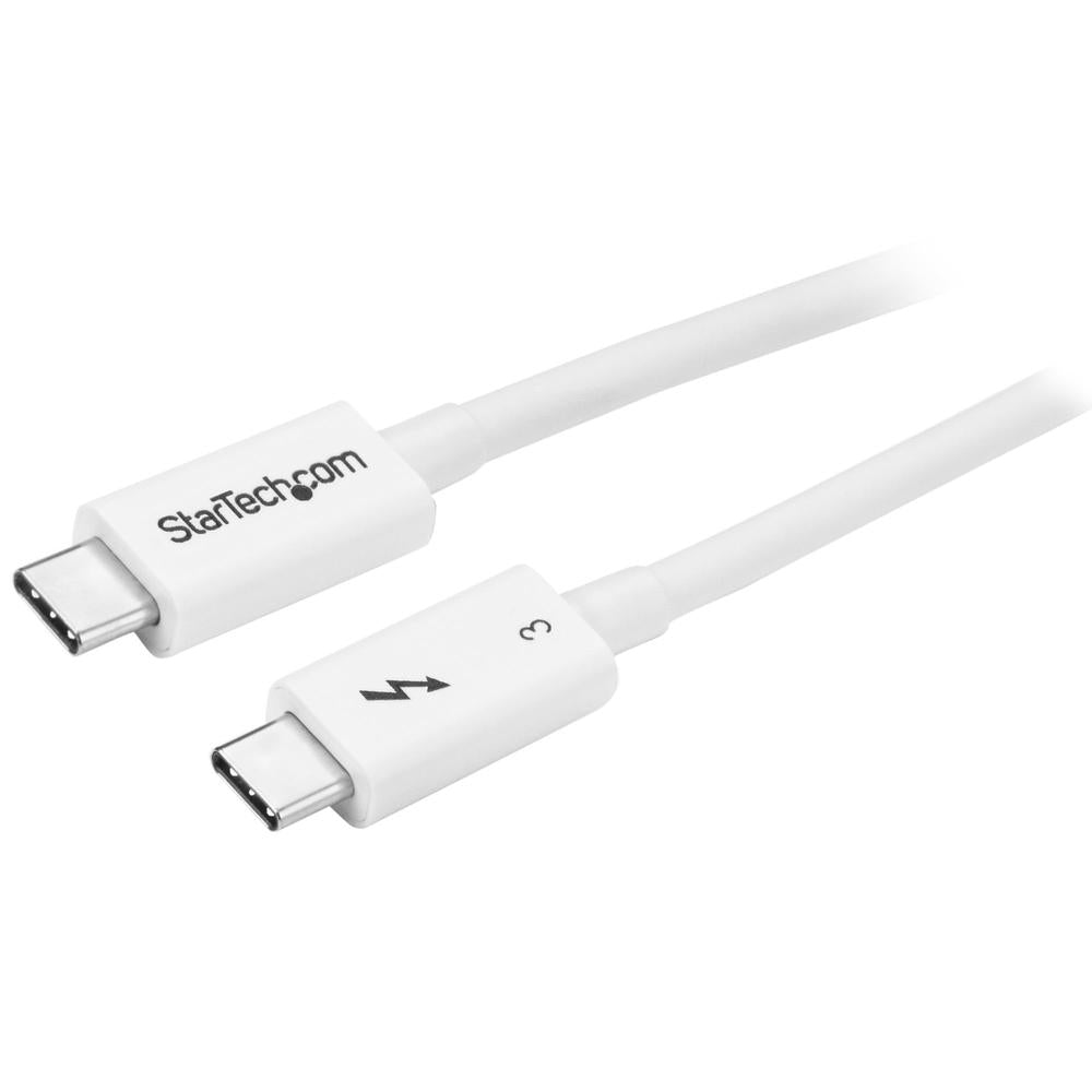 Cable USB tipo c startech 0.5m · macho - macho · blanco