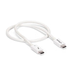 Cable USB tipo c startech 0.5m · macho - macho · blanco