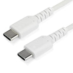 Cable USB tipo c startech 2m · macho - macho · blanco