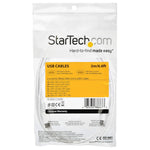 Cable USB tipo c startech 2m · macho - macho · blanco