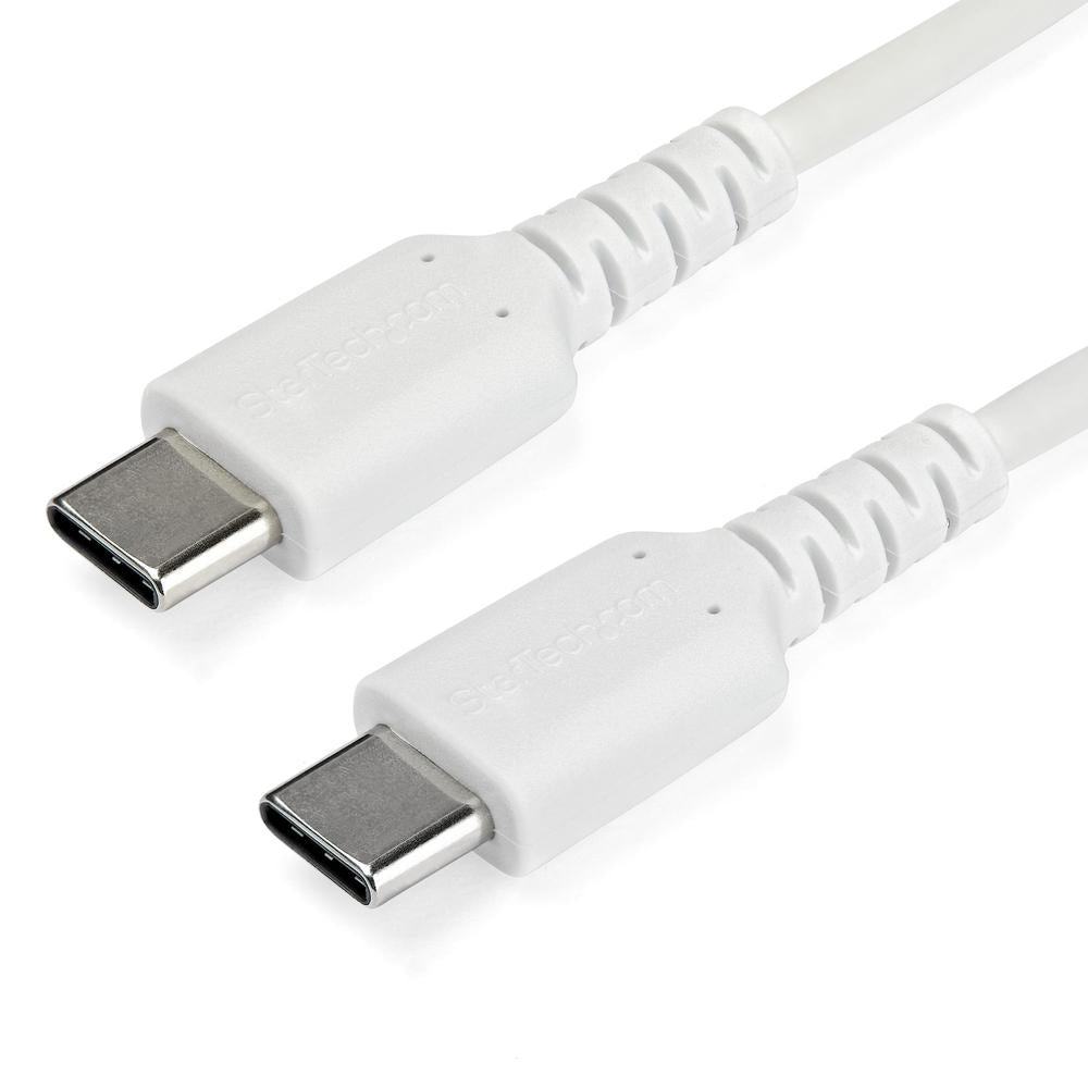 Cable USB tipo c startech 1m · macho - macho · blanco
