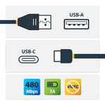 Cable USB tipo a a USB tipo c startech · macho macho · Blanco #blanco