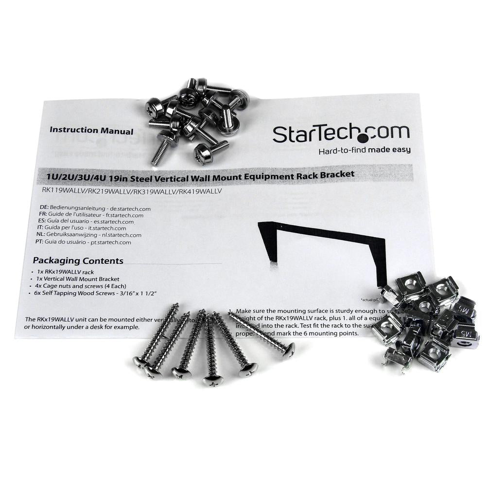 Soporte startech para rack 4u 19 pulgadas