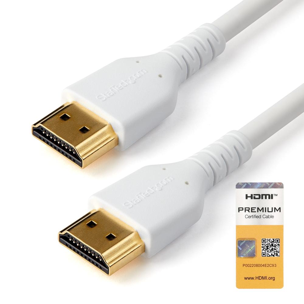 Cable HDMI 4K startech 2m · macho - macho · blanco