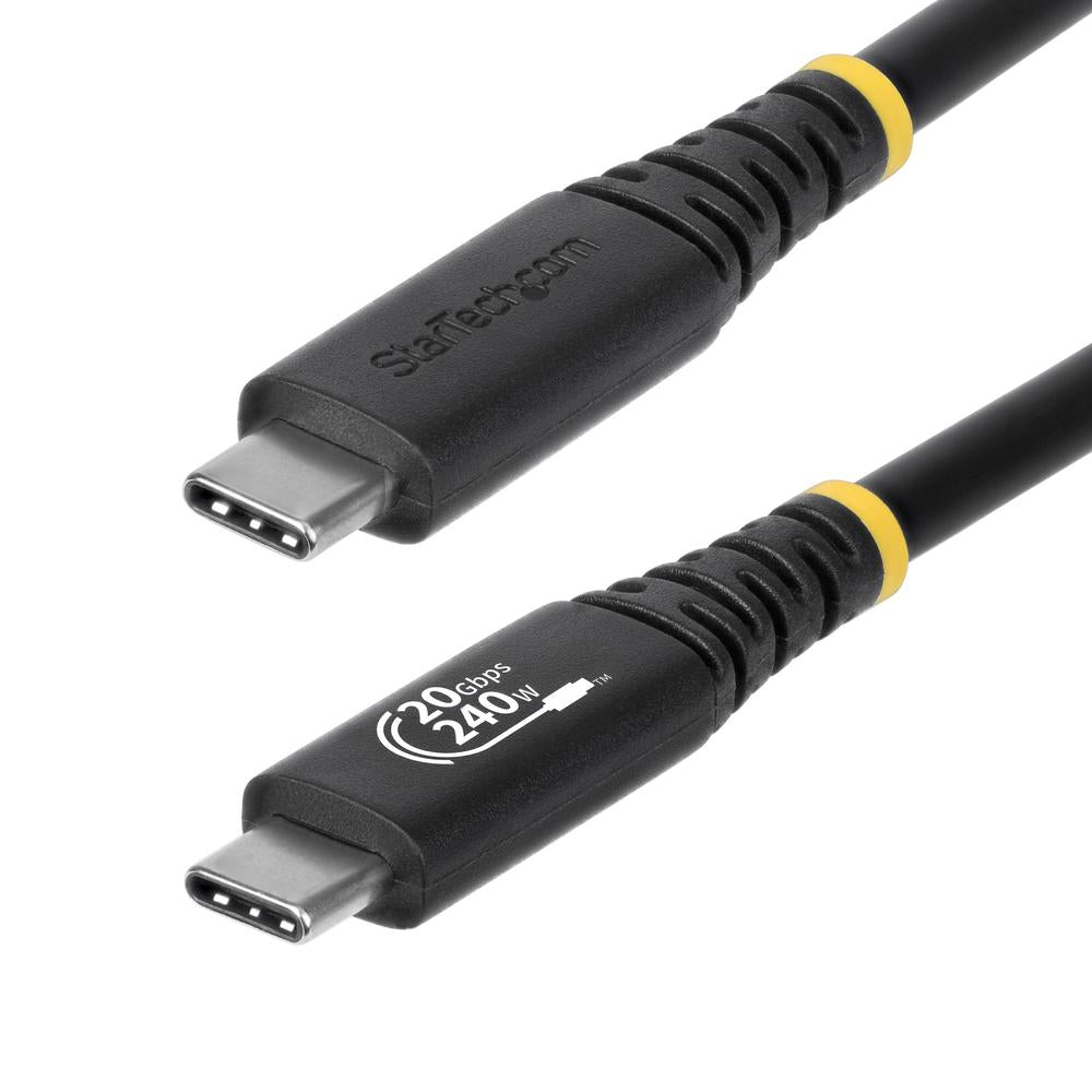 Cable USB tipo c staretch 2m · macho - macho · negro