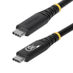 Cable USB tipo c staretch 2m · macho - macho · negro