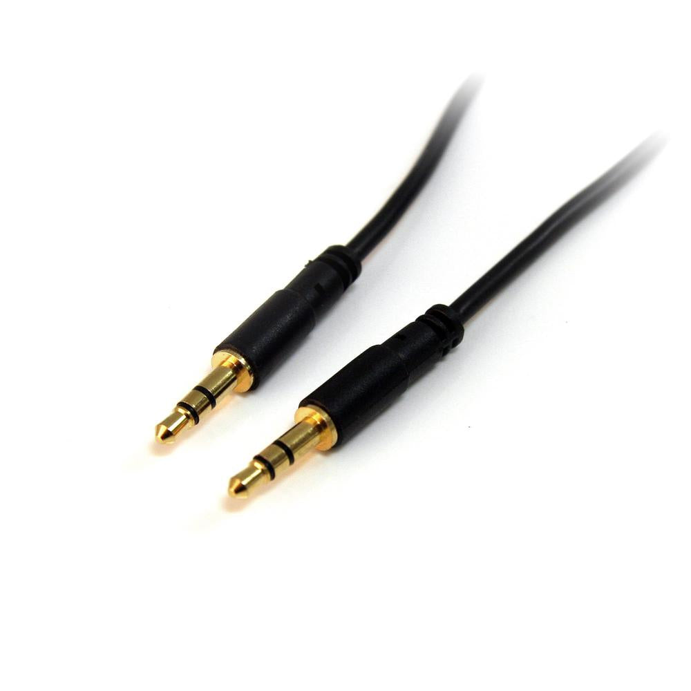 Cable mini jack 3.5mm startech · macho macho · Negro #negro