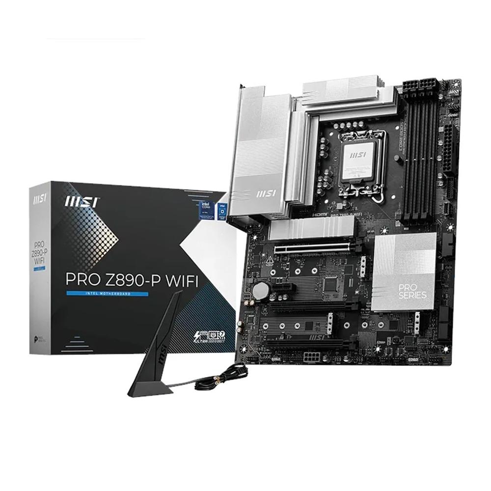 Placa base MSI pro z890 - p WiFi DDR5 lga1851 ATX · 4x DDR5 · 4x SATA 6GB - s