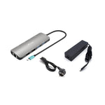 Docking station startech USB tipo c 8 en 1 + cargador 100w