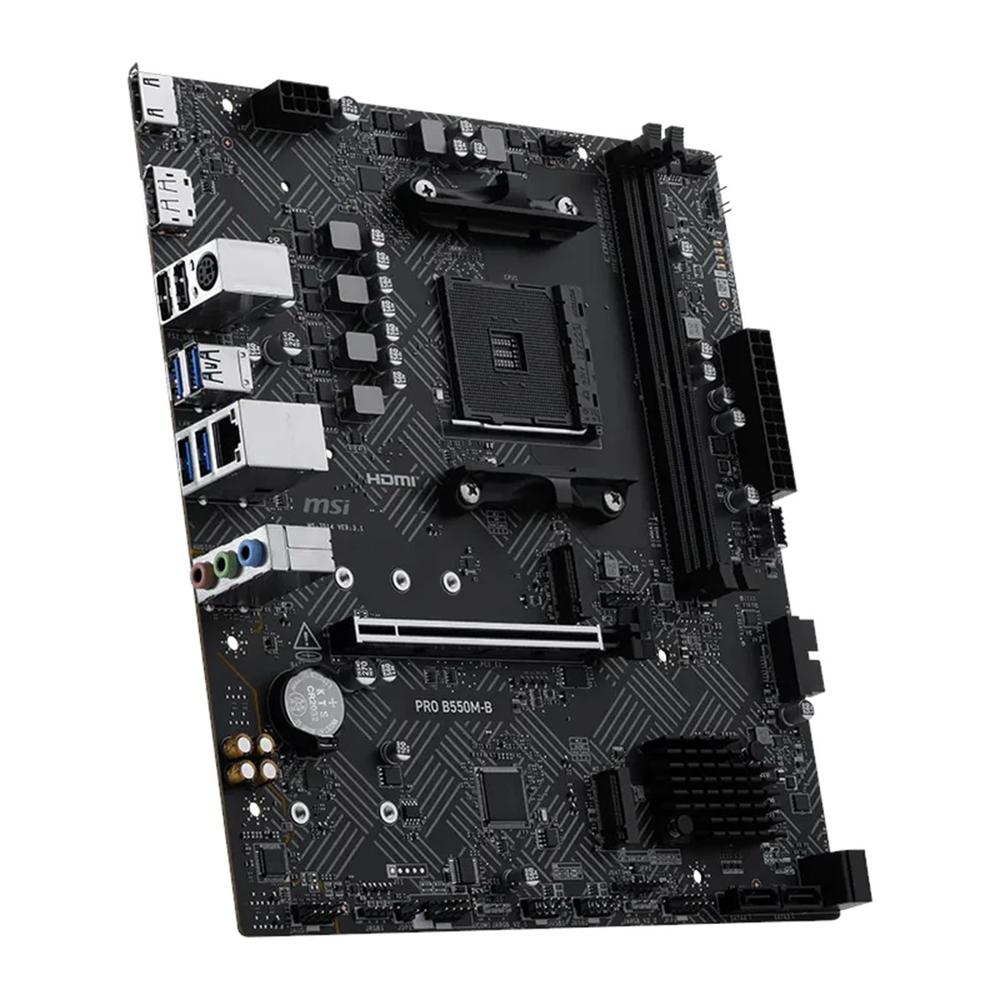 Placa base MSI pro b550m - b mATX am4 · 2x DDR4