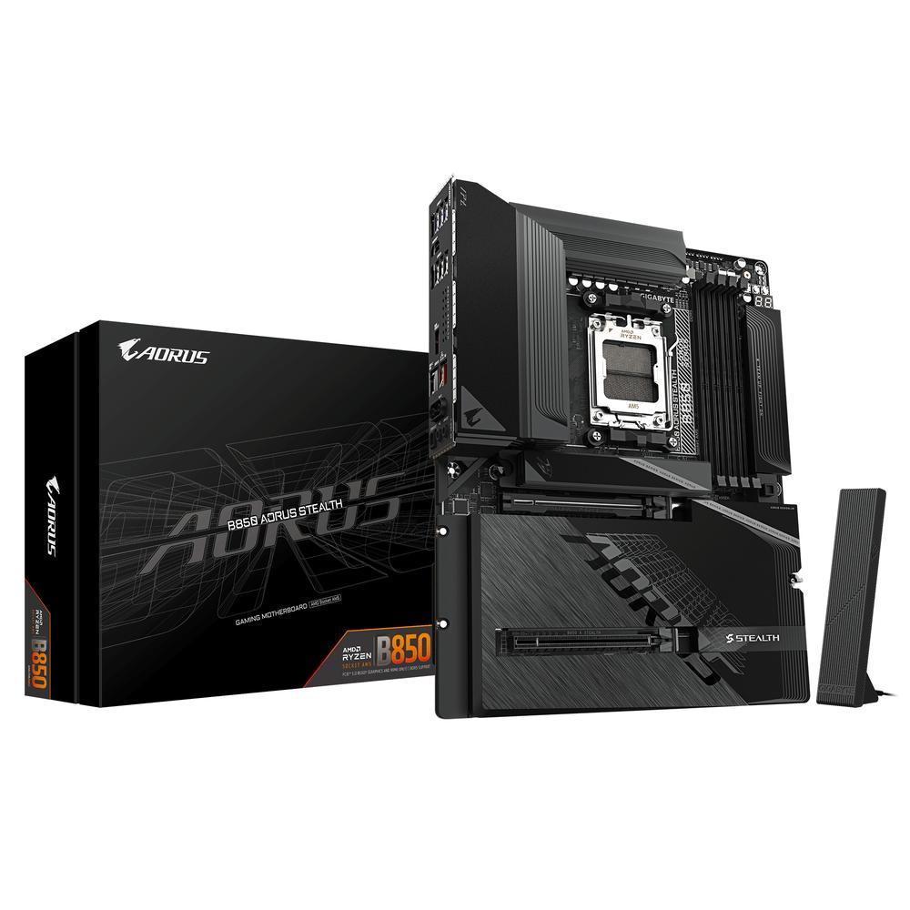 Placa base Gigabyte b850 aorus stealth ATX am5 · 4x DDR5 · 2x sata3