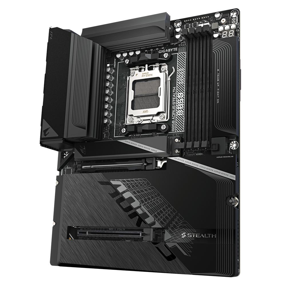 Placa base Gigabyte b850 aorus stealth ATX am5 · 4x DDR5 · 2x sata3