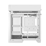 Caja ordenador gaming Deepcool cl6600 wh ATX RGB cristal templado blanca y madera