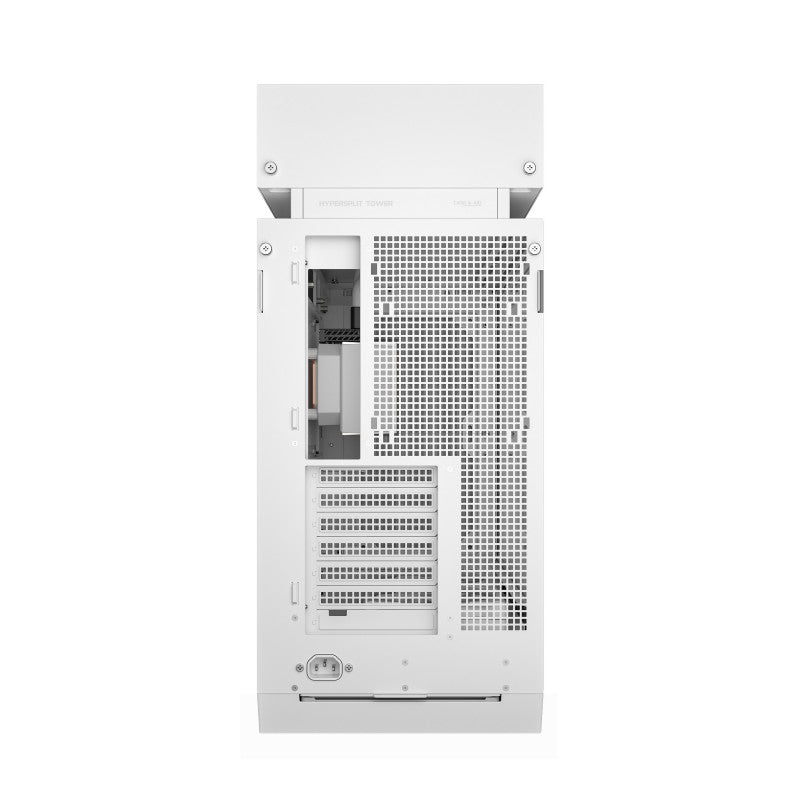Caja ordenador gaming Deepcool cl6600 wh ATX RGB cristal templado blanca y madera
