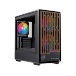 Caja ordenador gaming Einarex pm400 mATX RGB cristal templado negra