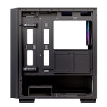 Caja ordenador gaming Einarex pm150 mATX RGB cristal templado negro