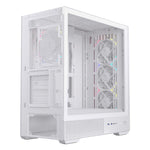 Caja ordenador gaming Einarex p800 ATX RGB cristal templado blanca