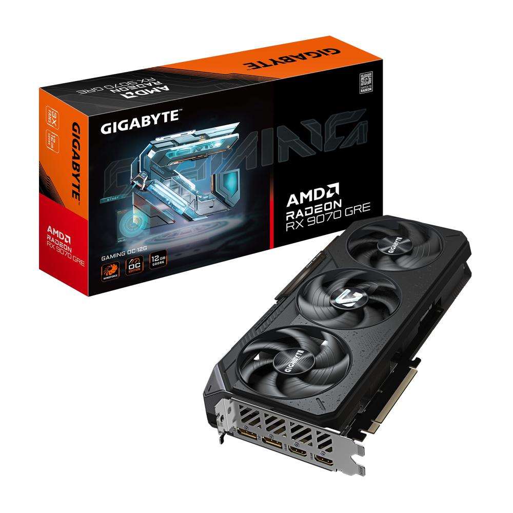 Tarjeta grafica Gigabyte radeon rx 9070 gre gaming oc 12GB gddr6