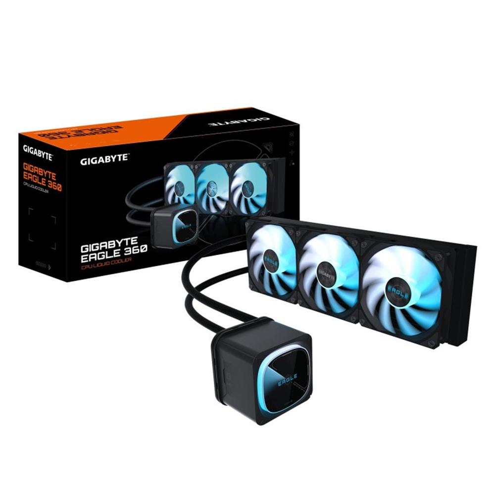 Kit refrigeracion liquida Gigabyte eagle 360 black argb 3x 120mm
