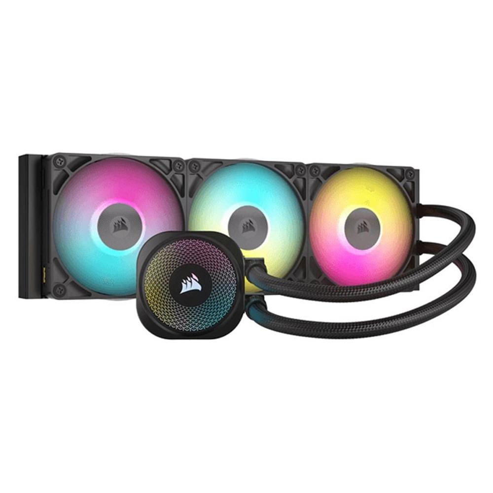 Kit refrigeracion liquida Corsair titan 360 rx RGB icue link 3x 120mm negro