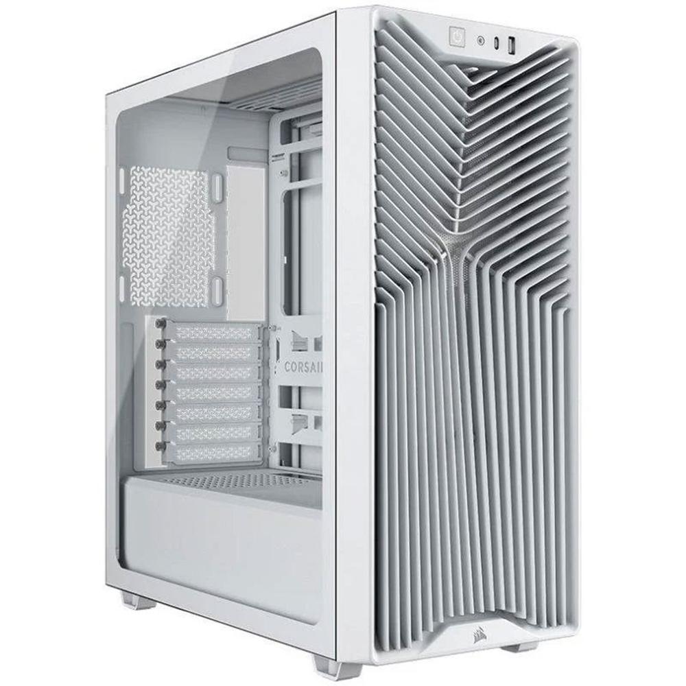 Caja ordenador gaming Corsair 3200d rs ATX cristal templado blanca