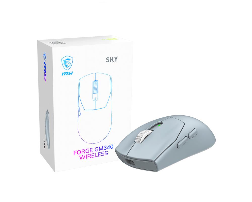 Raton inalambrico gaming MSI forge gm340w azul